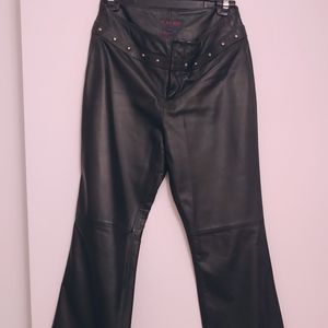 Y2K Vintage Ralph  Lauren Studded Leather pants